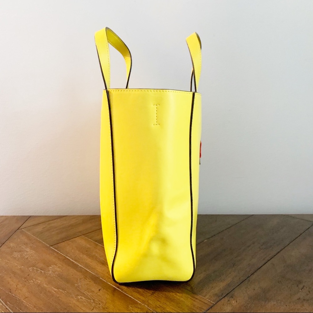 Vibrant Yellow Tote With 'Yeah' Patch - image 3